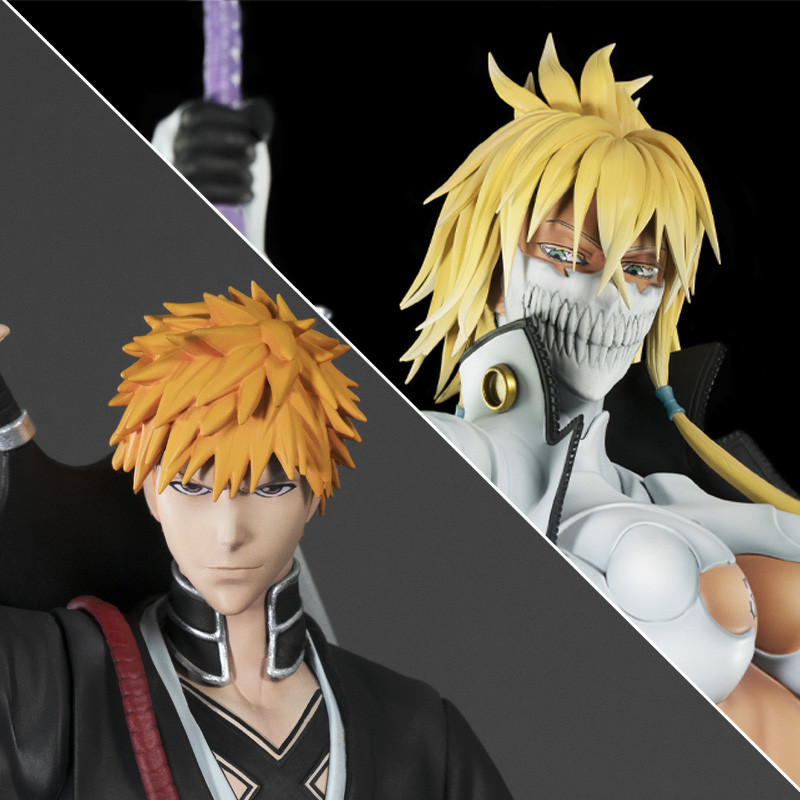 Pack Ichigo 1/8 & Hallibel 1/4 Kitsune Statue Bleach