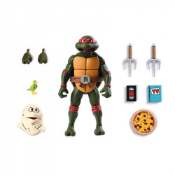 TORTUES NINJA Pack 4 Figurines Ultimate Cartoon VHS Neca