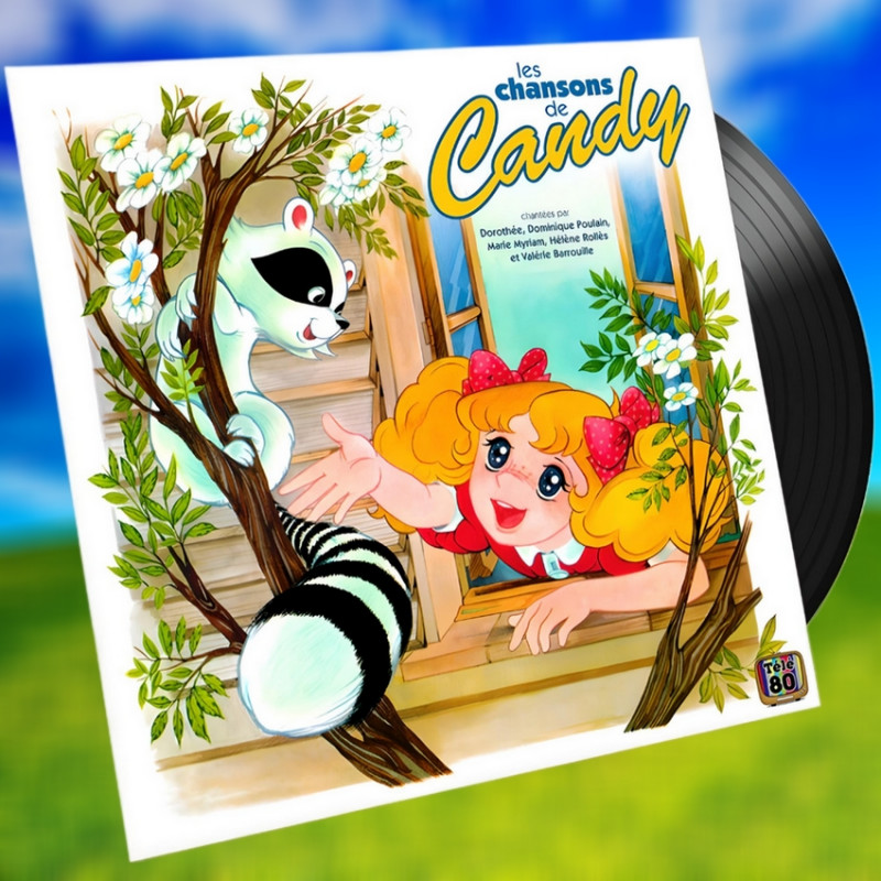 CANDY Disque 33 Tours Les chansons de Candy Télé 80