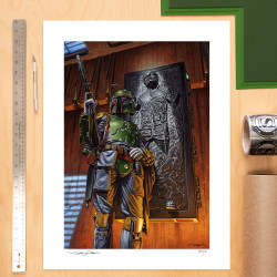 Impression Art Print Boba Fett The Bounty Sideshow Star Wars