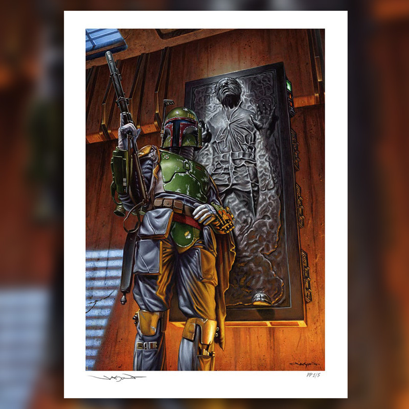 Impression Art Print Boba Fett The Bounty Sideshow Star Wars