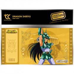 Golden Ticket Dragon Shiryu Cartoon Kingdom Saint Seiya