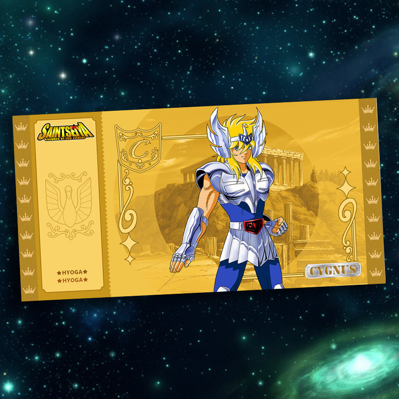 Golden Ticket Cygnus Hyoga Cartoon Kingdom Saint Seiya