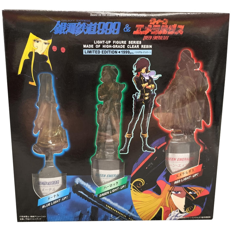 GALAXY EXPRESS 999 & QUEEN EMERALDAS Coffret Light-up Figure Series T-net