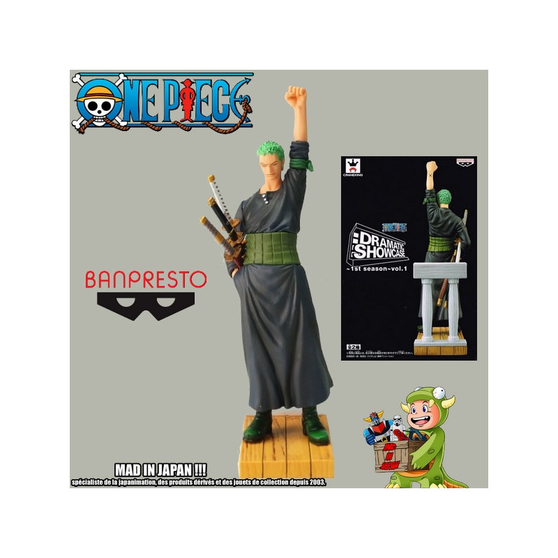 ONE PIECE Figurine Zoro Dramatic Showcase Banpresto