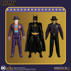 Pack 3 Figurines 5 Points Mezco Toyz Batman 1989