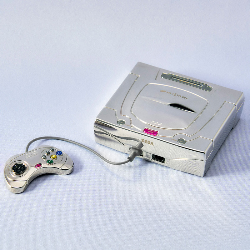 Réplique Sega Saturn White Bright Arts Gallery Square Enix Sega Hardware Series