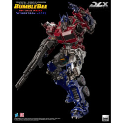 Figurine Optimus Prime Cybertron Mode DLX Threezero Transformers Bumblebee