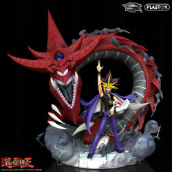 YU-GI-Oh! Statue Yami Yugi & Slifer Le Dragon Céleste Taka Corp