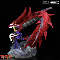 YU-GI-Oh! Statue Yami Yugi & Slifer Le Dragon Céleste Taka Corp