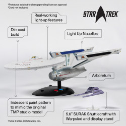 STAR TREK Réplique Die Cast Enterprise NCC-1701 Takara Tomy