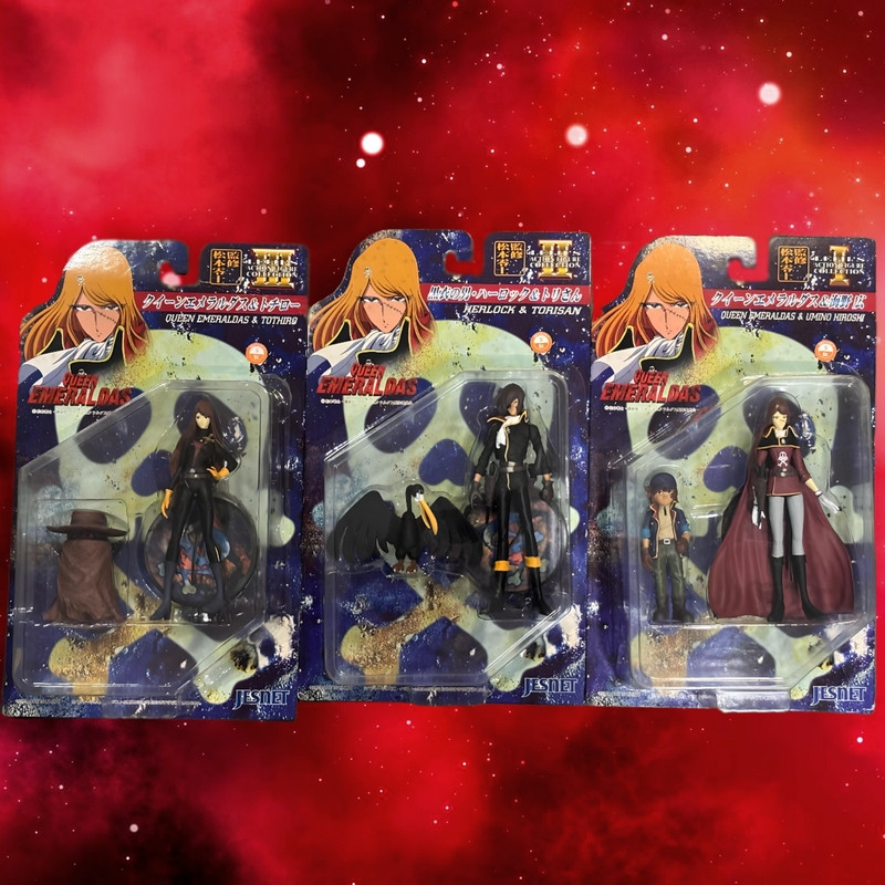 QUEEN EMERALDAS Pack 3 Figurines Leiji's Action Figure Collection Jesnet