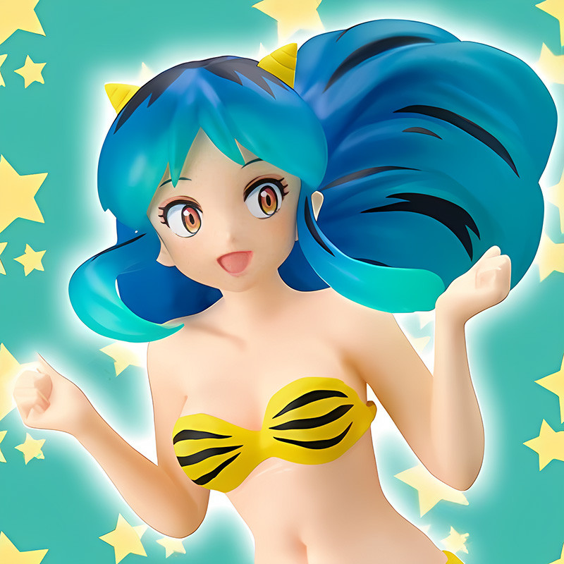 Figurine Lamu Sparkle Style Blue Glitter & Glamours Banpresto Urusei Yatsura