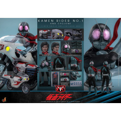 Figurine Kamen Rider No. 1 and Cyclone Hot Toys Kamen Rider