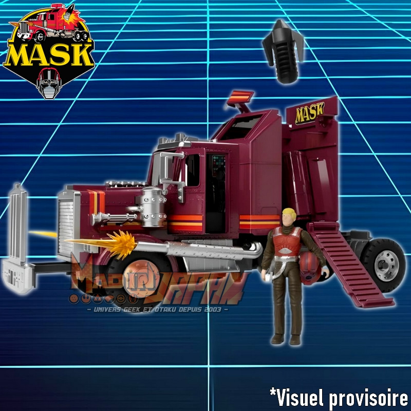 M.A.S.K. Véhicule Rhino & Figurines Matt Trakker & Bruce Sato Version The Loyal Subjects