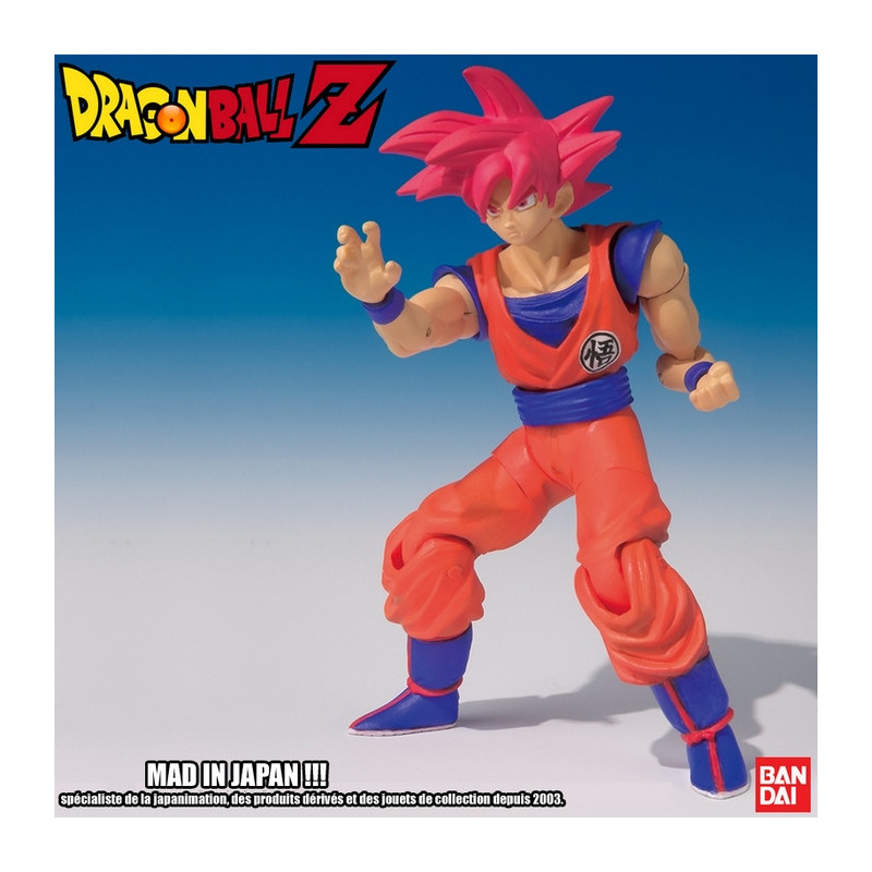 DRAGON BALL Z figurine Shodo Son Goku Saiyajin God Bandai