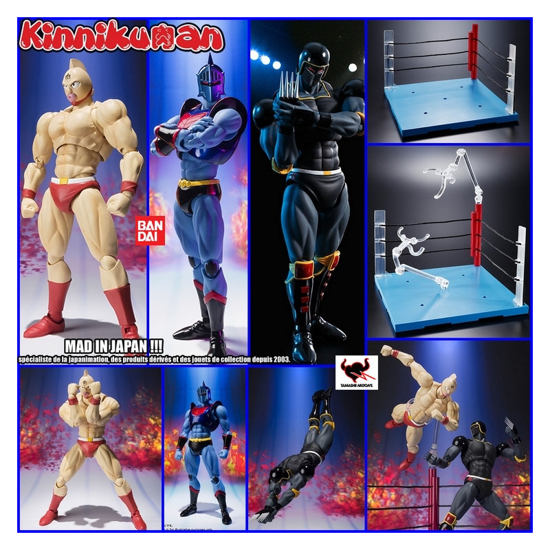 MUSCLEMAN Pack de 3 SH Figuarts Bandai + Ring Tamashii Exclusive