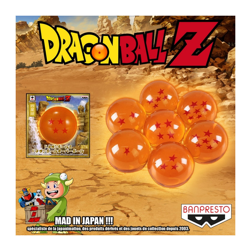 DRAGON BALL Z Pack 7 Boules de Cristal Banpresto