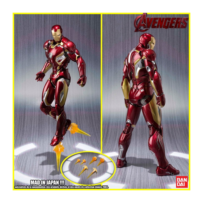 AVENGERS Figurine Iron Man Mark 45 SH Figuarts Bandai