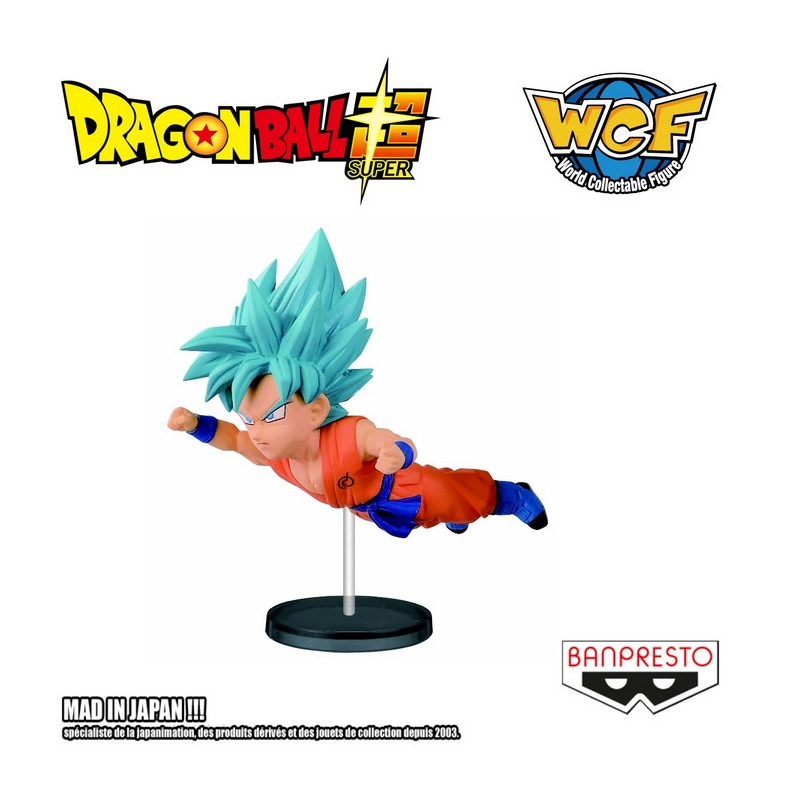 DRAGON BALL SUPER figurine Son Goku SS God Super Saiyan WCF Banpresto