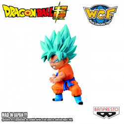 DRAGON BALL SUPER figurine Son Goku SS God Super Saiyan WCF Banpresto