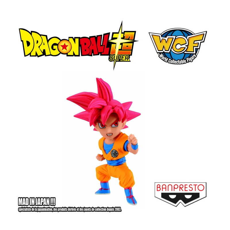 DRAGON BALL SUPER figurine Son Goku SS God WCF Banpresto