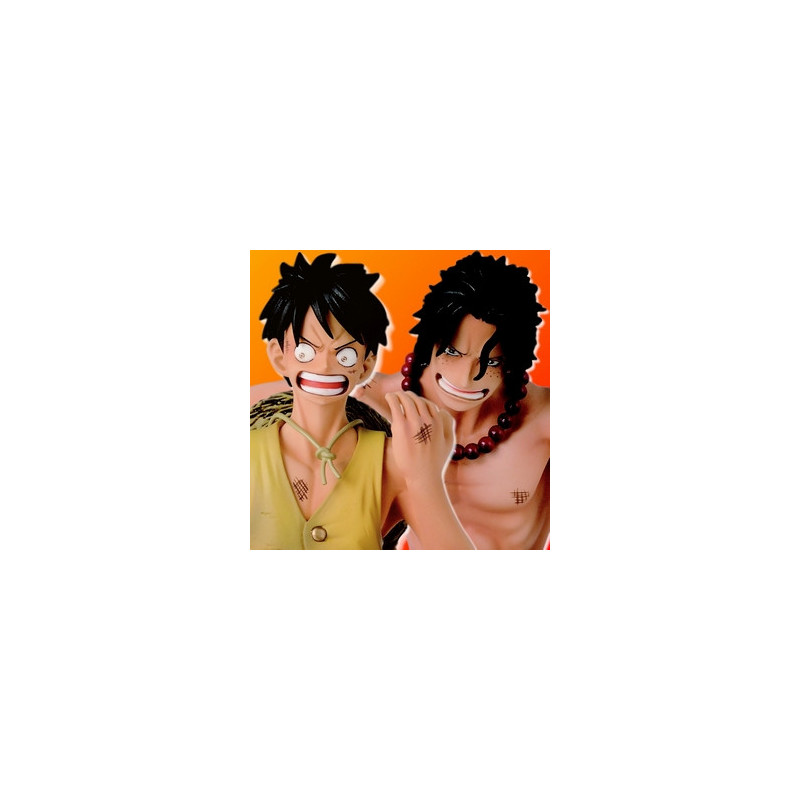 ONE PIECE diorama Luffy & Ace Dramatic Showcase Banpresto