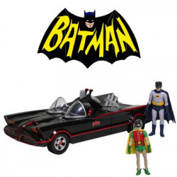 BATMAN Batmobile 1969 with Batman & Robin Funko