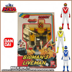 BIOMAN 3 LIVEMAN Robot Meta Gamma Fusion Bandai