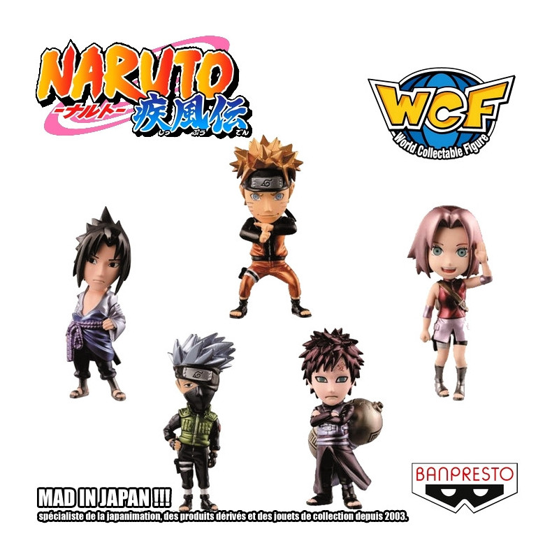 NARUTO SHIPPUDEN Figurines WCF volume 1 Banpresto metallic version