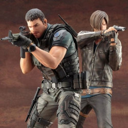 RESIDENT EVIL VENDETTA statues Chris Redfield & Léon Kennedy ARTFX Kotobukiya