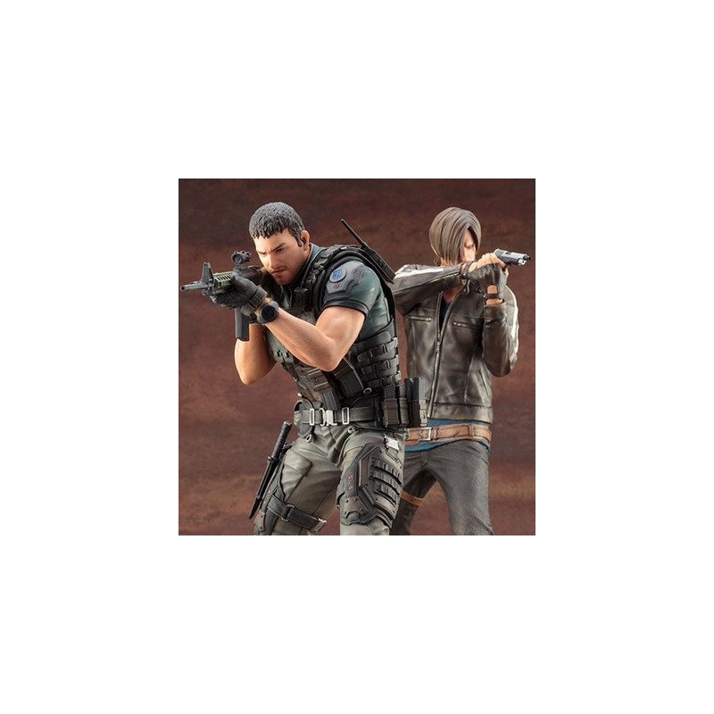 RESIDENT EVIL VENDETTA statues Chris Redfield & Léon Kennedy ARTFX Kotobukiya