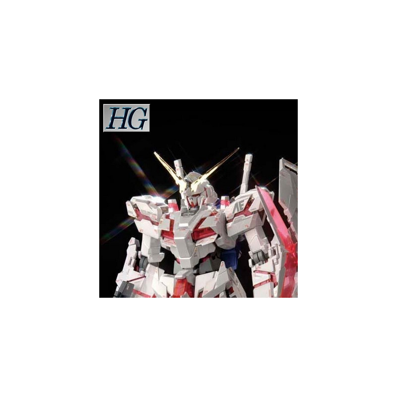 GUNDAM High Grade RX-0 Unicorn Gundam Titanium Finish [Destroy Mode] Bandai Gunpla