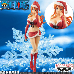  ONE PIECE figurine Nami Christmas Red  Glitter & Glamours Banpresto