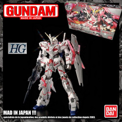  GUNDAM High Grade RX-0 Unicorn Gundam Titanium Finish [Destroy Mode] Bandai Gunpla