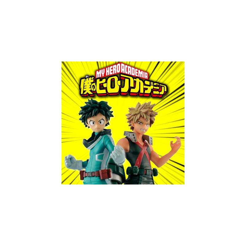 MY HERO ACADEMIA Pack figurines Izuku Midoriya & Katsuki Bakugo DXF Banpresto