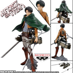  L'ATTAQUE DES TITANS figurine Levi Ackerman Master Stars Piece Banpresto