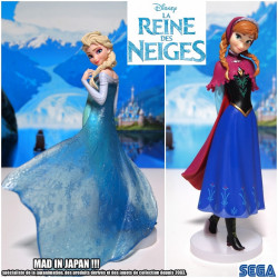  LA REINE DES NEIGES figurines Anna & Elsa Sega Prize