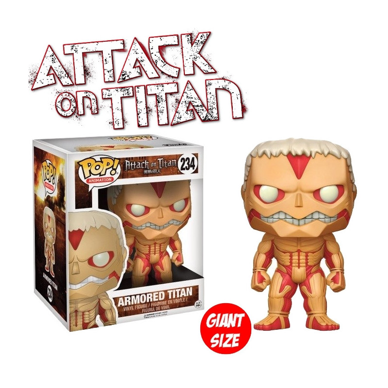 L'ATTAQUE DES TITANS figurine Armored Titan Funko POP Giant