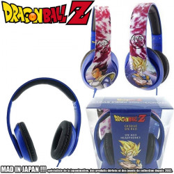  DRAGON BALL Z Casque Audio Vegeta -Goku Bleu Madcow