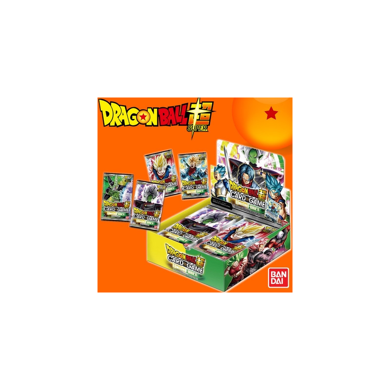 DRAGON BALL SUPER Card Game série 2 Union Force Display de 24 Boosters Bandai