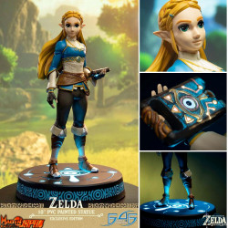  ZELDA BREATH OF THE WILD Statuette Princesse Zelda Collector F4F