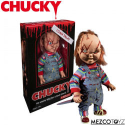  CHUCKY Figurine Parlante Chucky Bag Guy Scar Mezco toyz