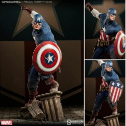  CAPTAIN AMERICA Allied Charge on Hydra Premium Format Sideshow