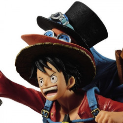 ONE PIECE Figurine Three Brothers Luffy D. Monkey Banpresto