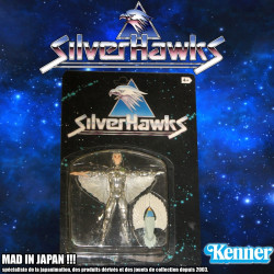 SILVERHAWKS figurine Quicksilver + Tally-Hawk Kenner