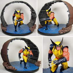  X-MEN Statue Wolverine Diorama CS Moore