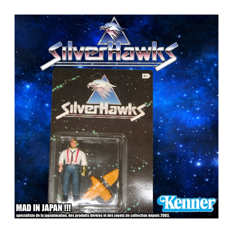 SILVERHAWKS figurine Stargazer + Sly-Bird Kenner