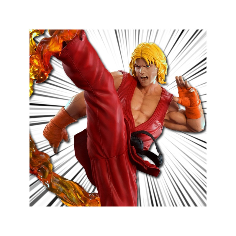 STREET FIGHTER IV Statue Ken Dragon Flame Classic Exclusive PCS Collectibles